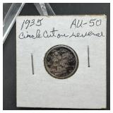 1935 Mercury Silver Dime - Higher Grade