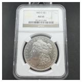 1883-s Morgan Silver Dollar Ngc Au53