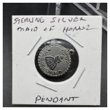 Sterling Silver Maid Of Honor Pendant