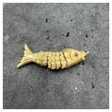 Monet Fish Brooch Pin