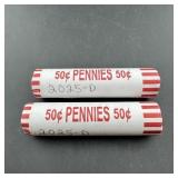 2025-D Sealed Penny Rolls