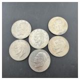 (6) Bicentennial Ike Dollars