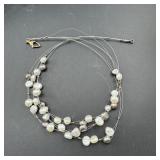 Sterling Silver Pearl Necklace