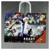 2005 Upper Deck Tom Brady Football Card In Mag