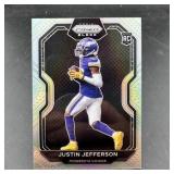Justin Jefferson Prizm Black True Silver Rookie Fo