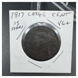 1817 Large Cent 15 Stars