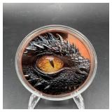 5 Oz Colorized Copper Dragon Round