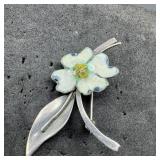 Bryan Sterling Silver Enamel Brooch - 4.9 Grams Ap