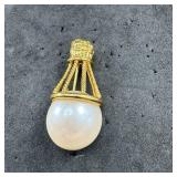 Napier Faux Pearl Hot Air Balloon Pin
