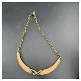 Monet Enamel Necklace
