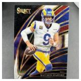2025 Select Matthew Stafford tri-color football c.