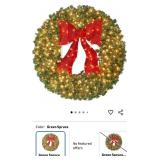 36" Pre-lit Fir Christmas Wreath -nib