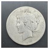 1927 Peace Silver Dollar