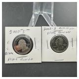 2007-S & 2002-S Mississippi Quarters