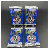 (4) Sealed Packs 1991 Ultra Flair Baseball Cards