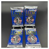 (4) Sealed Packs 1991 Ultra Flair Baseball Cards