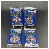(4) Sealed Packs 1991 Ultra Flair Baseball Cards