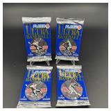 (4) Sealed Packs 1991 Ultra Flair Baseball Cards