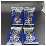 (4) Sealed Packs 1991 Ultra Flair Baseball Cards