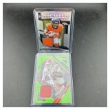 (2) NFL Patch Football Cards