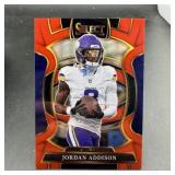 Jordan Addison Red Maroon 2025 Select Football Car