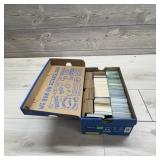Shoebox of baseball cards