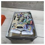 Shoebox of baseball cards