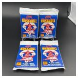 (4) Sealed Packs 1989 Major League Baseball Cards