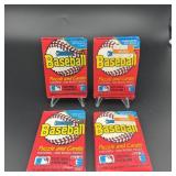 (4) Sealed Packs 1989 Donruss Baseball Cards