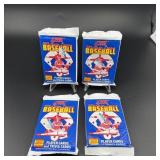 (4) Sealed Packs 1989 Major League Baseball Cards