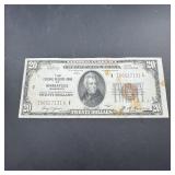 1929 $20 National Currency Minneapolis Note