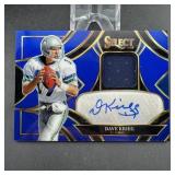 2025 Select Dave Krieg Blue Patch Autograph Footb.