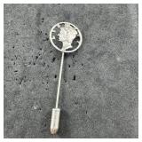 Mercury Dime Stick Pin - 2.6 Grams Approx. 0.08 Tr
