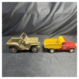 Tonka Trucks with Jeep & Dump Truck