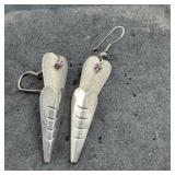 Vintage Sterling Silver Earrings - 5.8 Grams Appro