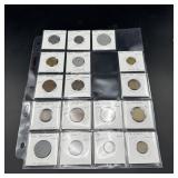(20) World Coin Lot Album Page