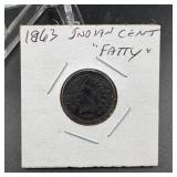1863 Indian Head Cent Fatty