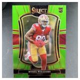 2025 Select Rookie Lime Green Mykel Williams Footb