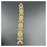 Vintage Victorian Revival Panel Link Bracelet