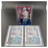 (3) 2025-26 Topps Chrome Football Cards