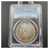 1878 8 Tail Feathers MS62 Morgan Silver Dollar