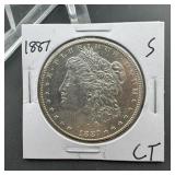 1887-S Morgan Silver Dollar