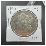 1897-S Morgan Silver Dollar