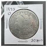 1893-O Morgan Silver Dollar