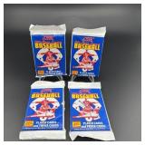 (4) Sealed Packs 1989 Major League Baseball Score