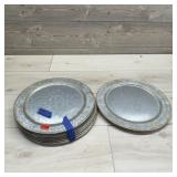 12 Galvanized Metal Trays -new