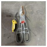Aluminum Tin Snips with Utility Knife