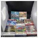 (8) 1000-Piece Jigsaw Puzzles