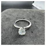 Solitaire Style Ring Size 6 3/4