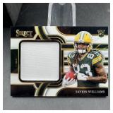 2025 Select Savion Williams rookie white patch fo.